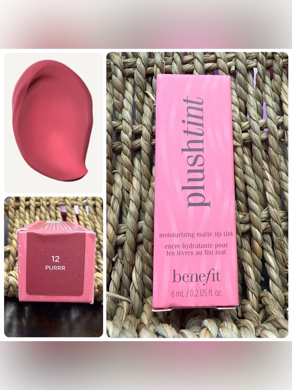 Benefit Splashtint Lip Tint 12 Purrr 6mL Full Size NIB